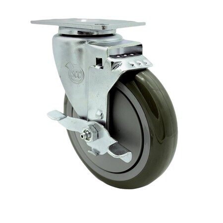 Service Caster Metro 461B5PBGSA B5PBGSA Replacement Caster with Brake MET-SCC-SS20S514-PPUB-TLB